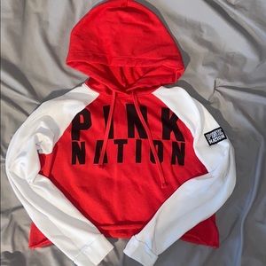 Victoria’s Secret PINK Nation Cropped hoodie SALE